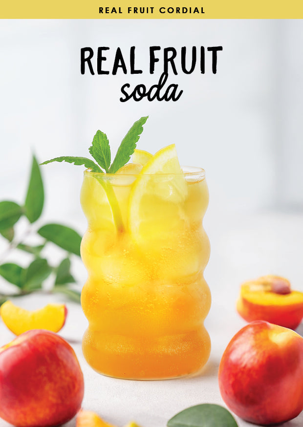 REAL FRUIT soda
