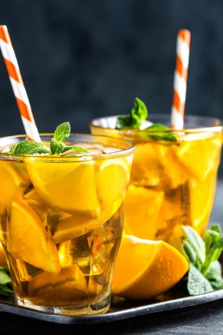 Turmeric Lemon Ginger  Honey Iced Cooler 