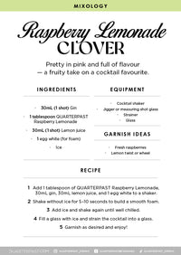 Raspberry Lemonade Cordial 700mL