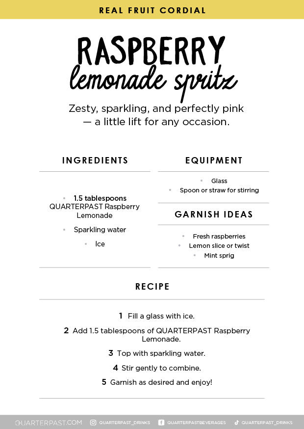 Raspberry Lemonade Cordial 700mL