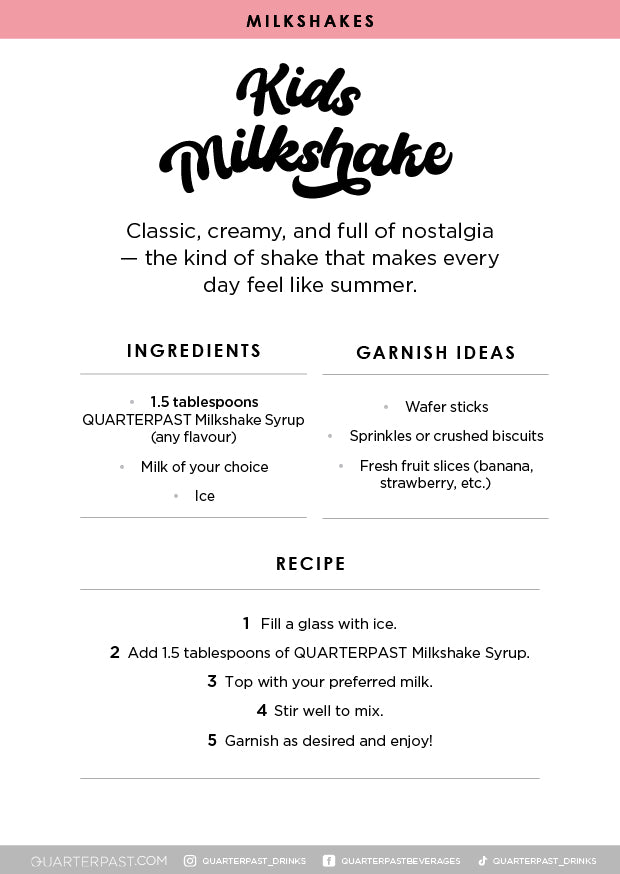 Strawberry Shakes and Smoothies Syrup 700mL