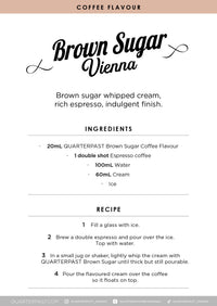 Brown Sugar Coffee Flavour 360mL