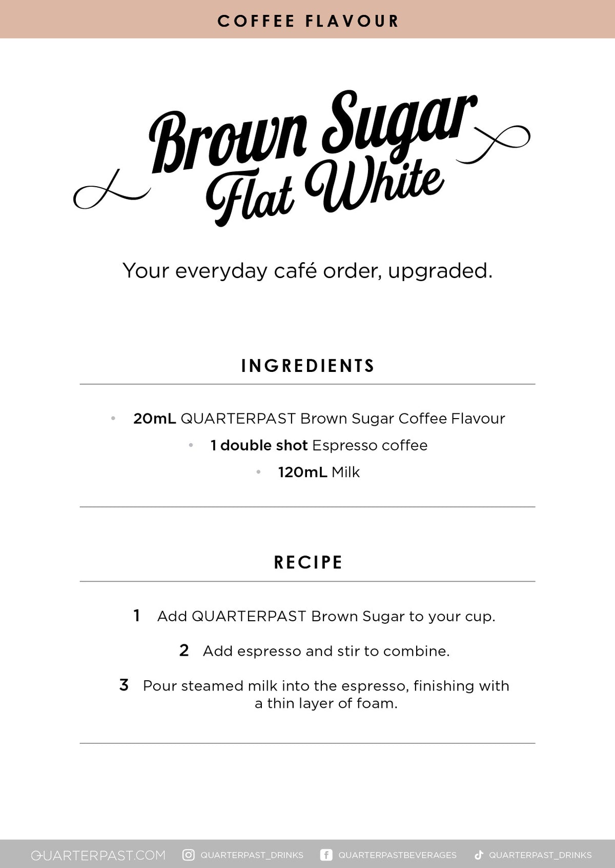 Brown Sugar Coffee Flavour 360mL