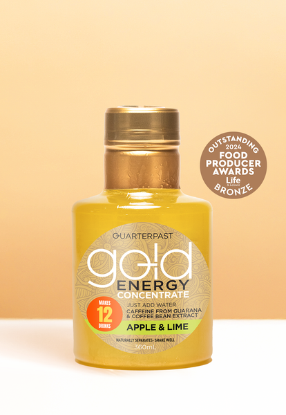 GOLD ENERGY Concentrate Apple & Lime 360mL – QUARTERPAST AU