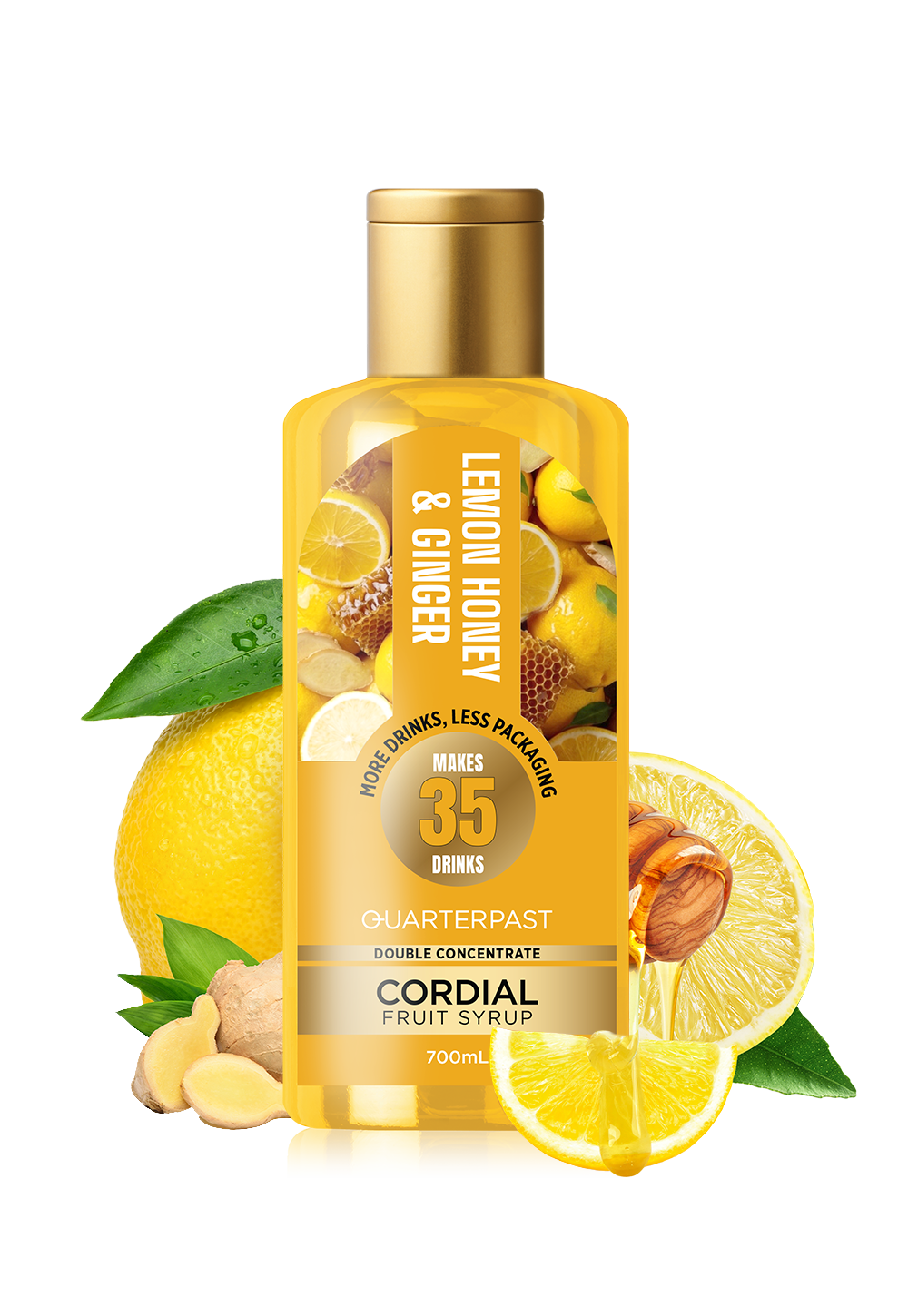Lemon Honey & Ginger Cordial 700mL