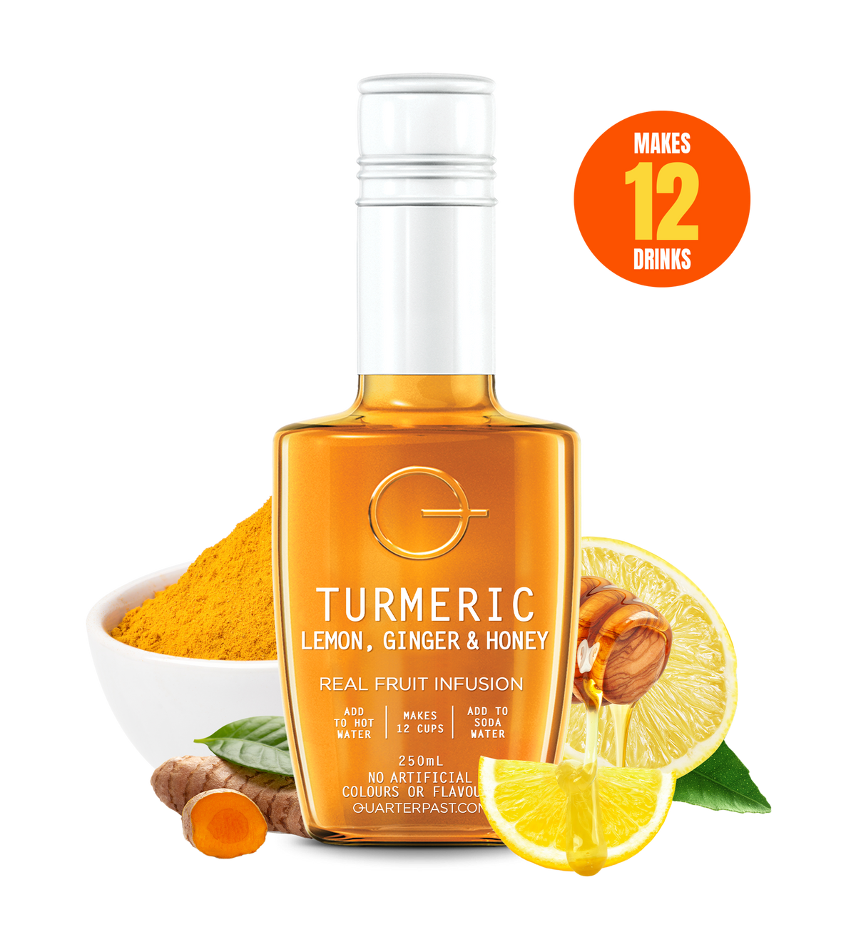 Turmeric Lemon Ginger & Honey Fruit Infusion 250mL